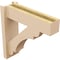 Ekena Millwork 8-in W x 30-in D x 36-in H Olympic Block Rough Cedar Woodgrain TimberThane Outlooker, Primed Tan OUTUR080X30X36OLY44RCPR - alternate 6